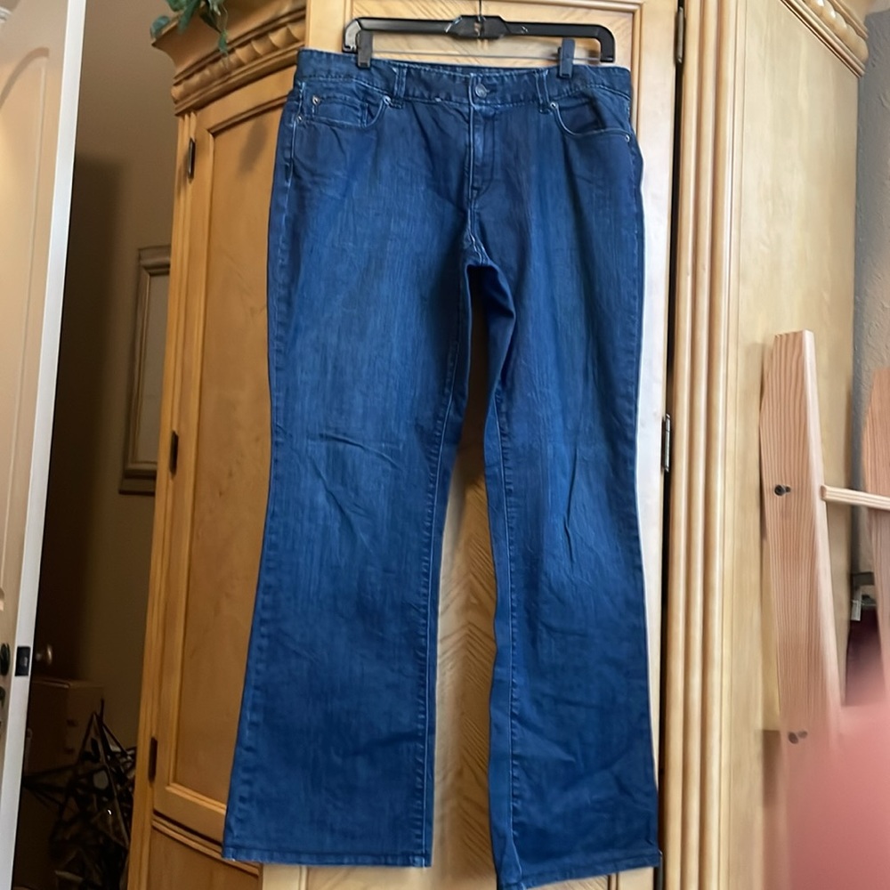 Ann taylor loft curvy boot size 12 jeans